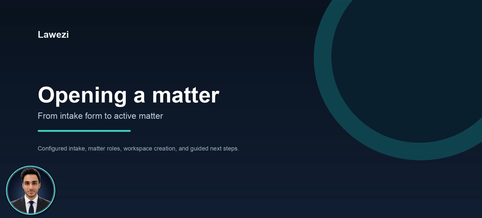 Open a matter in minutes preview